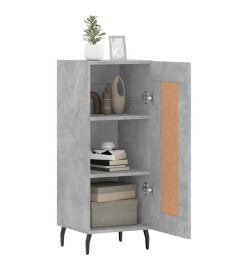 Buffet Gris béton 34,5x34x90 cm Bois d'ingénierie