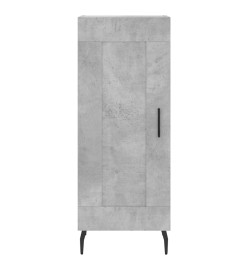 Buffet Gris béton 34,5x34x90 cm Bois d'ingénierie