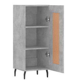 Buffet Gris béton 34,5x34x90 cm Bois d'ingénierie