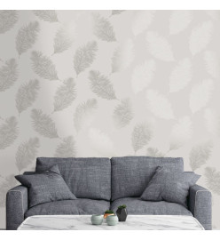 DUTCH WALLCOVERINGS Papier peint Fawning Feather Gris clair