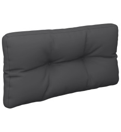 Coussins de palette 2 pcs noir tissu