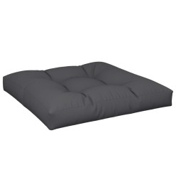 Coussins de palette 2 pcs noir tissu