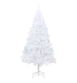 Arbre de Noël artificiel avec branches épaisses blanc 120cm PVC