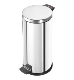 Hailo Poubelle à pédale Solid L 18 L Inox avec bac intérieur galvanisé