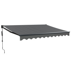 Auvent rétractable automatique anthracite 3,5x2,5 m