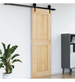 Porte 80x210 cm bois massif de pin