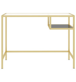 Bureau d'ordinateur Transparent 100x36x74 cm Verre trempé