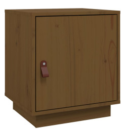 Table de chevet Marron miel 40x34x45 cm Bois de pin solide