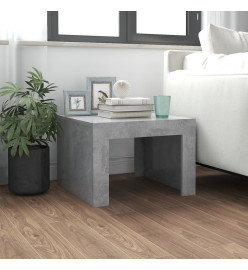 Table basse Gris béton 50x50x35 cm Aggloméré