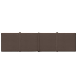 Panneaux muraux 12 pcs Taupe 60x15 cm Tissu 1,08 m²