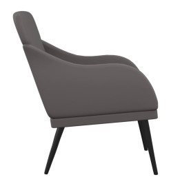 Fauteuil Gris 63x76x80 cm Similicuir