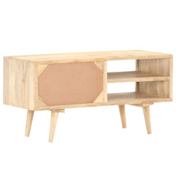 Meuble TV 90x35x45 cm Bois massif de manguier