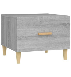 Table basse Sonoma gris 50x50x40 cm Bois d'ingénierie