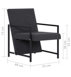 Fauteuil Gris Tissu