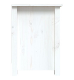 Meuble TV Blanc 103x36,5x52 cm Bois de pin massif