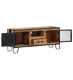 Meuble TV 110x31x46 cm Bois de manguier brut