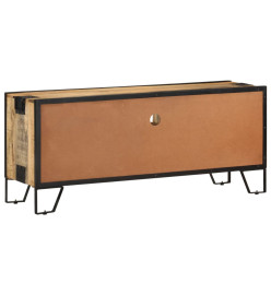 Meuble TV 110x31x46 cm Bois de manguier brut