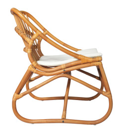 Chaise en rotin Marron clair Lin