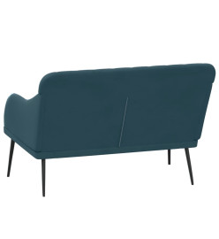 Banc Bleu 110x76x80 cm Velours