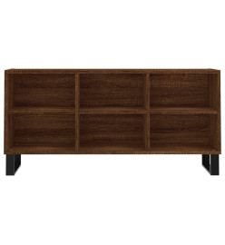 Meuble TV chêne marron 103,5x30x50 cm bois d'ingénierie