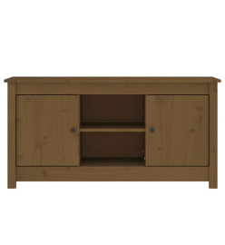 Meuble TV Marron miel 103x36,5x52 cm Bois de pin massif