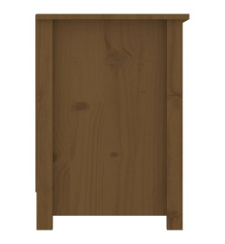 Meuble TV Marron miel 103x36,5x52 cm Bois de pin massif