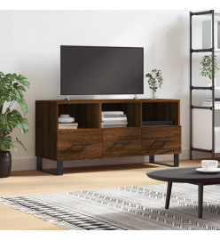 Meuble TV chêne marron 102x36x50 cm bois d'ingénierie