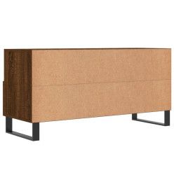 Meuble TV chêne marron 102x36x50 cm bois d'ingénierie