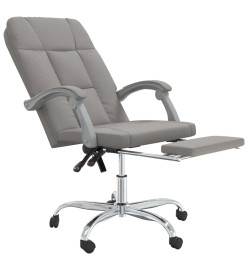 Fauteuil inclinable de bureau Taupe Tissu