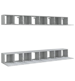 Meubles TV 8 pcs Sonoma gris 60x30x30 cm Bois d'ingénierie