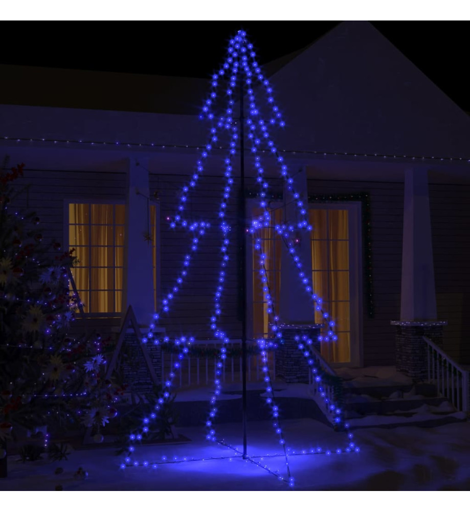 Arbre de Noël cône 360 LED d'intérieur/d'extérieur 143x250 cm