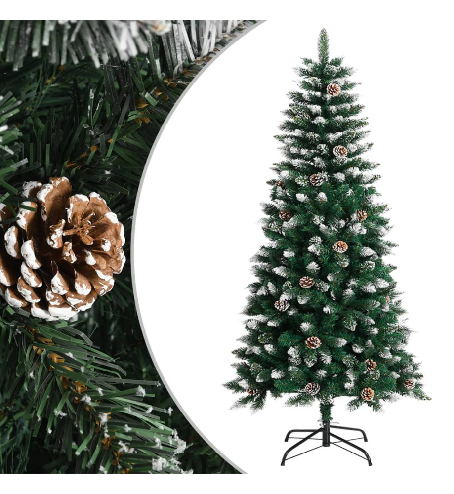 Sapin de Noël artificiel avec support Vert 120 cm PVC