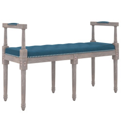 Banc Bleu 110x40x70 cm Velours