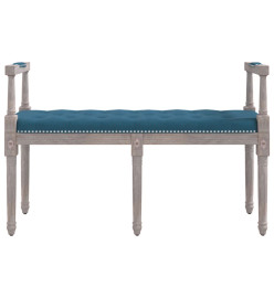 Banc Bleu 110x40x70 cm Velours