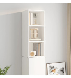 Armoire murale Blanc brillant 34,5x32,5x90 cm Bois d'ingénierie