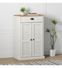 Armoire à chaussures VIGO blanc 60x35x96 cm bois massif de pin