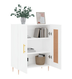 Buffet blanc 69,5x34x90 cm bois d'ingénierie