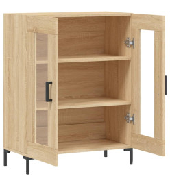 Buffet chêne sonoma 69,5x34x90 cm bois d'ingénierie