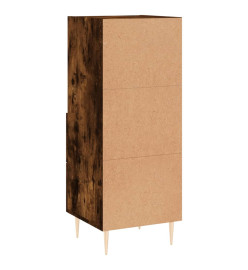 Buffet Chêne fumé 34,5x34x90 cm Bois d'ingénierie