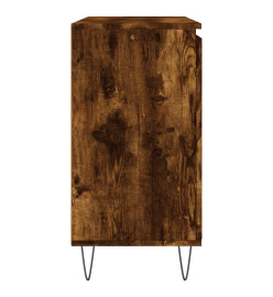 Buffet chêne fumé 104x35x70 cm bois d'ingénierie
