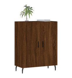 Buffet chêne marron 69,5x34x90 cm bois d'ingénierie