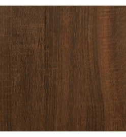 Buffet chêne marron 69,5x34x90 cm bois d'ingénierie