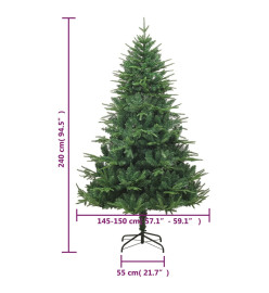 Sapin de Noël artificiel Vert 240 cm PVC et PE