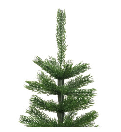 Sapin de Noël artificiel mince avec support 150 cm PE