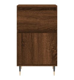 Buffet chêne marron 40x35x70 cm bois d'ingénierie