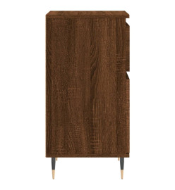 Buffet chêne marron 40x35x70 cm bois d'ingénierie