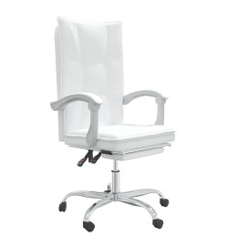 Fauteuil inclinable de bureau Blanc Similicuir