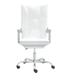 Fauteuil inclinable de bureau Blanc Similicuir