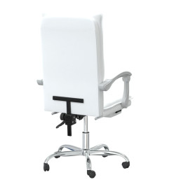 Fauteuil inclinable de bureau Blanc Similicuir