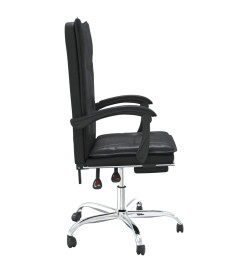 Fauteuil inclinable de bureau Noir Similicuir